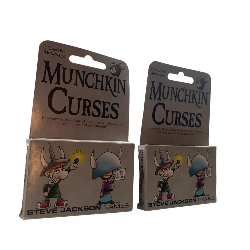 New! 2 /$18! 2 Packs Munchkin Curses Card Game